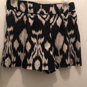 Black and cream shorts